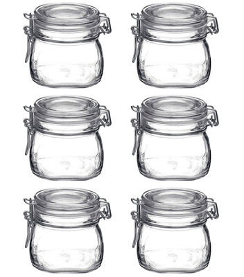 BORMIOLI ROCCO DOSE Fido luftdichte Vase 500ml Ø 106mm x h 98mm Glas - 6 Stück