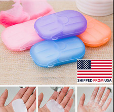FREE 1 Pk Refill w/ 12 Pks of 20 sheets Portable Paper Soap Assorted color 