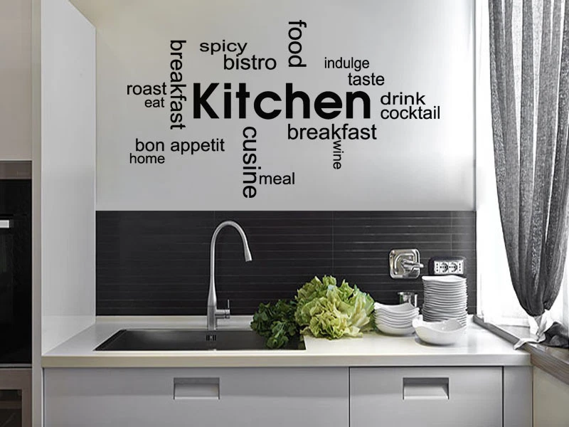 Kitchen wall art stickers deals
