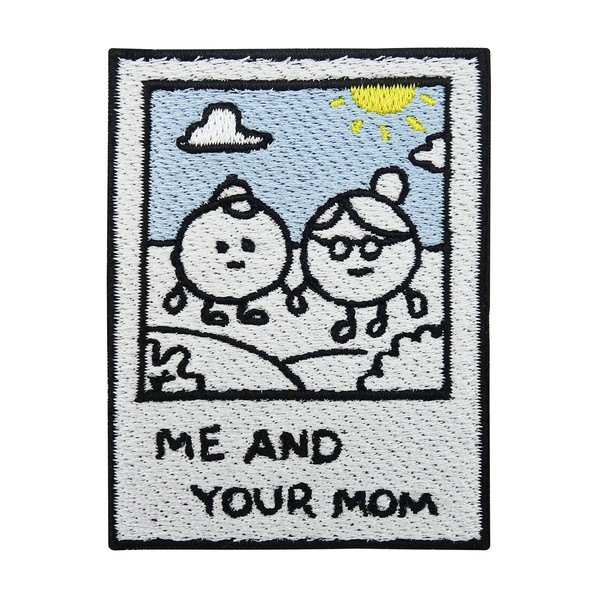 Me And Your Mom Patch Zum AufbüGeln | Retro Foto Patches, Lustige BüGelbilder-image