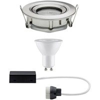 Paulmann 92899 Nova Recessed Light LED GU10 7W IP65 Warm White Brushed Iron