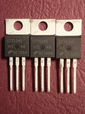 3 x N-MOSFET  HUF75345N3 N-Kanal-Transistor unipolar THT 75A 150 W 55V 7 m