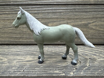 Vintage Wild Republic Gray Horse White Mane Tail Plastic Figure 2.5 