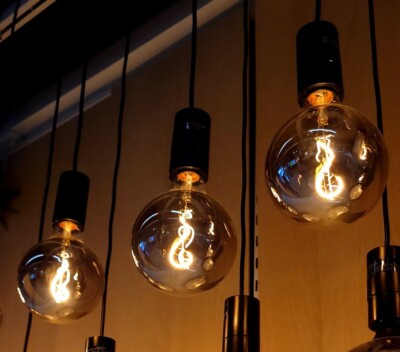 Ikea Molnart LED Bulb E26 140 Lumen Globe Gray Clear Glass 5