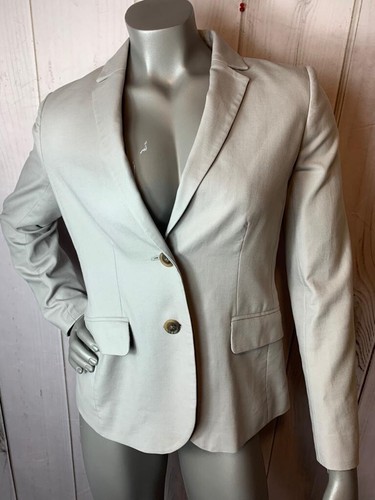 J. Crew Women Gray Lined Blazer/Jacket 