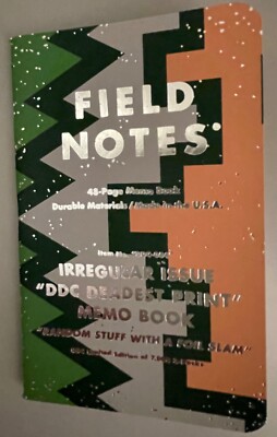 Field Notes DDC Deadest Print  90 Years of Danner Boots Memo Book: RARE