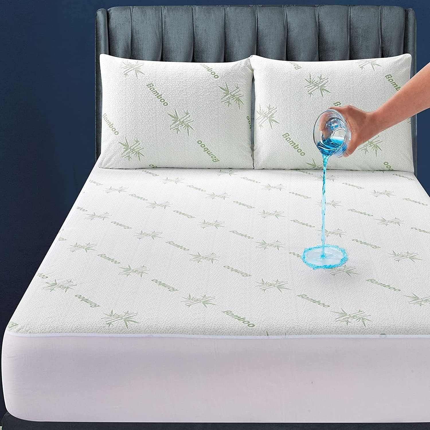 100% Waterproof Twin Mattress Protector with 360 Spill and Stain Protection
