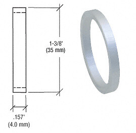 CRL Aluminum .157'' Straight Cylinder Ring   Durable Architectural Hardware