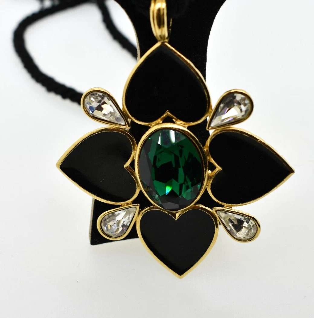 SAINT LAURENT (YSL) Collana Cuore Smalto Yves Saint Laurent YSL Vintage Edizione Limitata 321 500