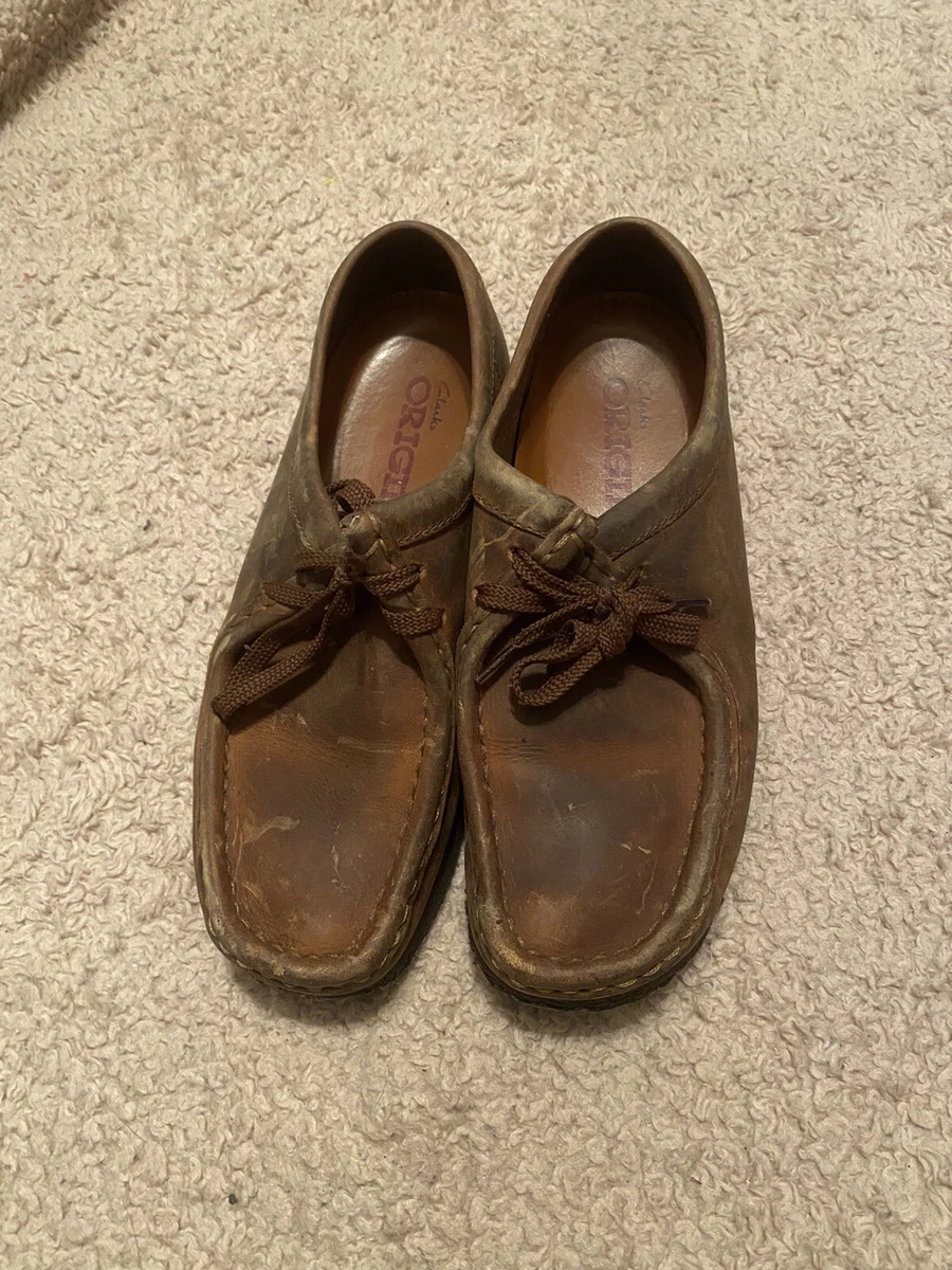 vintage clarks leather shoes mens 7 1/2 | eBay