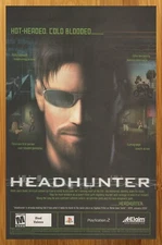 2002 Headhunter PS2 Playstation 2 Xbox Print Ad/Poster Video Game Promo Art 00's