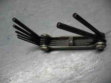 EKLIND T&M FOLD-UNI-KEY HEX WRENCH SET VINT.USA NICE