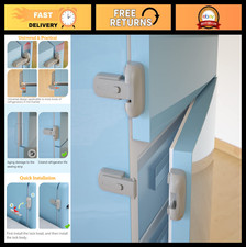 2 Pack Baby Safety Fridge Lock - Childproof Refrigerator  Freezer Door Lock, Gr