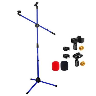 5 Core Microphone Stand Floor Adjustable 63'' Tripod Mic Stands w Boom Arm