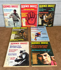Vintage SCIENCE DIGEST Magazines ~ 1976 (7) Issues Apr/May/June/Aug/Sept/Nov/Dec