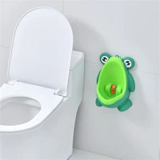 Boys Potty Training Urinal Toilet Frog Aim Target Toddlers Reward Chart  NEW