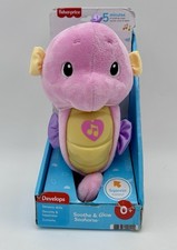 Fisher-Price Soothe and Glow Seahorse Pink Baby Nursery Lullaby Toy