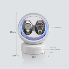 Scatola carica orologio lusso silenziosa rotazione automatica display trasparente conservazione SPEDIZIONE GRATUITA