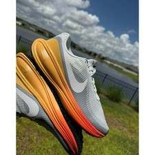  7 MEN  S Nike Revolution 8 WIDE Road YELLOW CRIMSON RED / GREY HQ1996 104