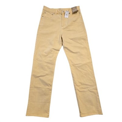 Madewell 90s Straight Leg Jeans Yellow High Rise Magic Pockets Size 28 new