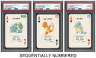Pokemon PSA 10*3 Bulbasaur & Charmander & Squirtle ACE 1996 RED P/C Japanese