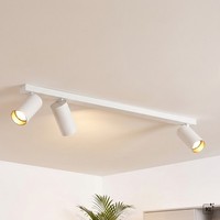 Deckenlampe Deckenstrahler Innen Weiß Gold 70 Cm Lang Schwenkbar 3-Flammig GU10