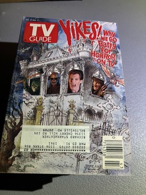 TV Guide October 1990 Halloween Yikes Freddy Jason Michael - DC Metro