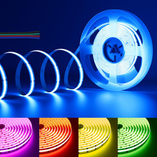 PAUTIX RGB COB LED Strip Light 24ft 7.5m Multicolor Flexible Tape Lights TV