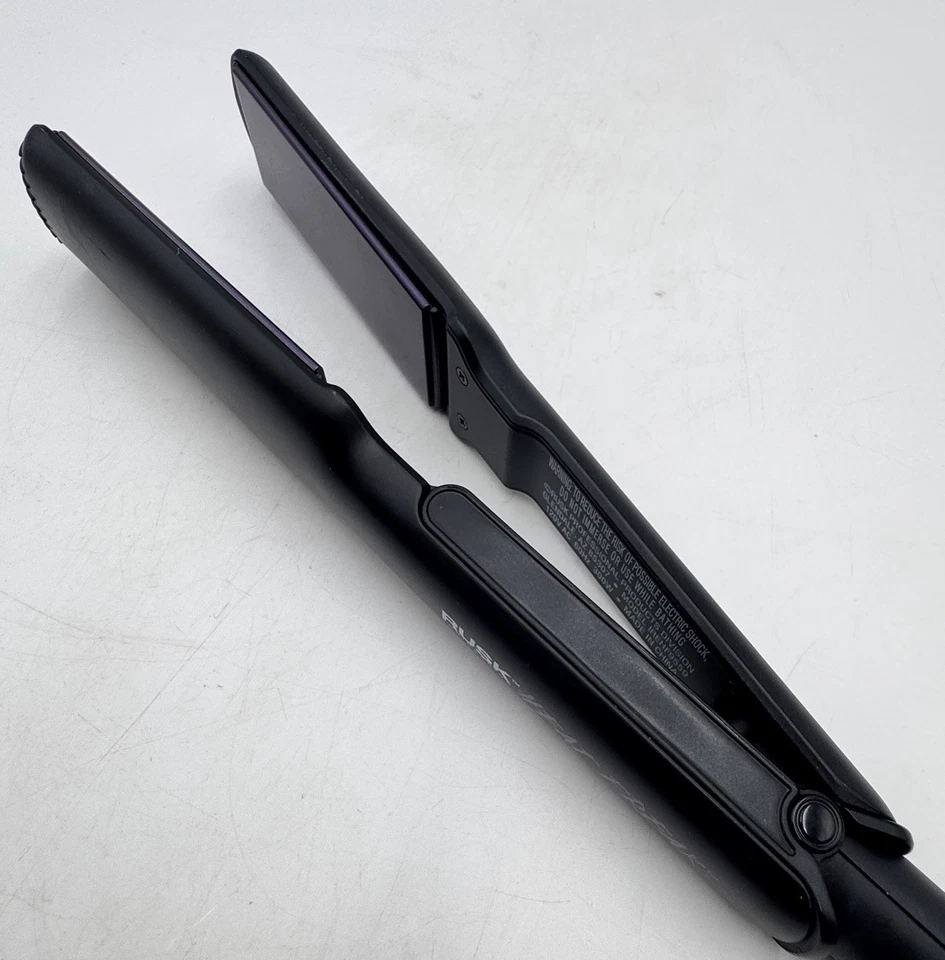 Plancha plana de cerámica Rusk Heat Freak placa ancha plancha Str8 plancha RARA Foto 2 de 4