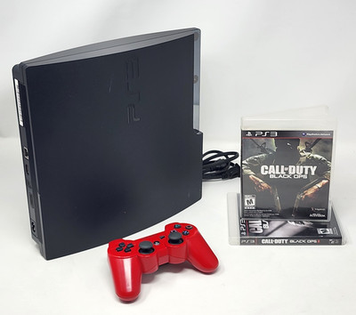 Sony PlayStation 3 PS3 Slim Console 160GB w/ OEM Controller & 2 Games - TESTED