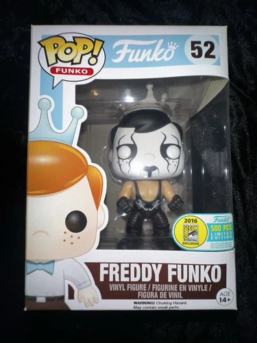 Freddy Funko as Sting Funko Pop! #52 WWE SDCC Excl In Hard Box Protector 500pcs