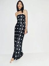 Reformation Oren Silk Dress - Moon Dot ( Size S / Origin $348 )