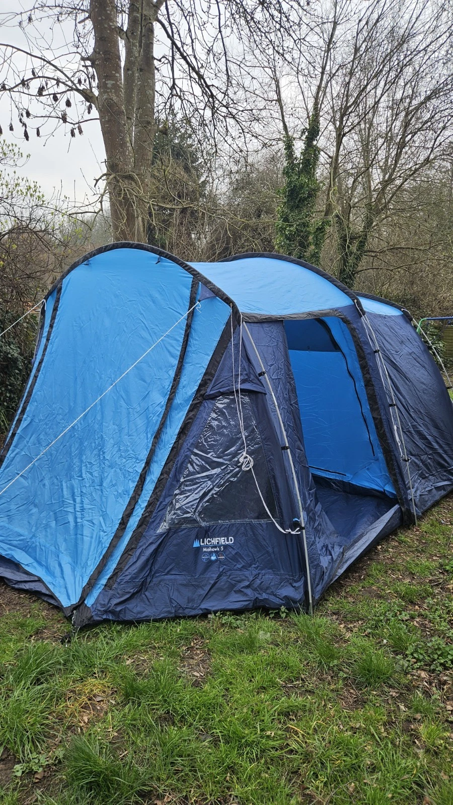 Lichfield Mohawk 5 Tunnel Tent Easy Up Sewn In Groundsheet sleeps 6 4.5m x 3m