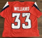 Javonte Williams Autographed Signed Denver Broncos Football Jersey Beckett COA🔥