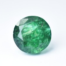 NATURAL Emerald Green COLOMBIAN 3 Ct Round Cut CERTIFIED Loose Gemstone