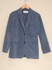 GABRIELA HEARST Blue Corduroy Blazer Size 2 US Womens READ