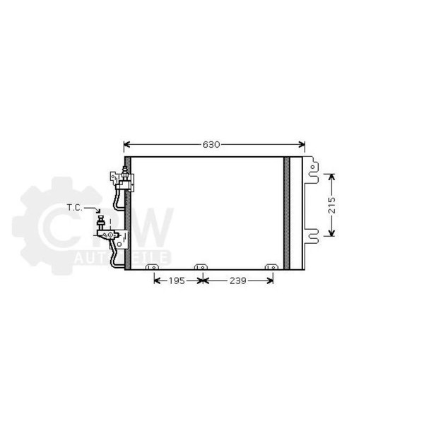 AVA Quality Cooling Kondensator Klimaanlage Mit Trockner FüR Opel Zafira B A05-image