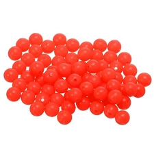 Fishing Beads Glow Soft Plastic Fish Rigs 7 mm for Catfish (500 Pack, Red)