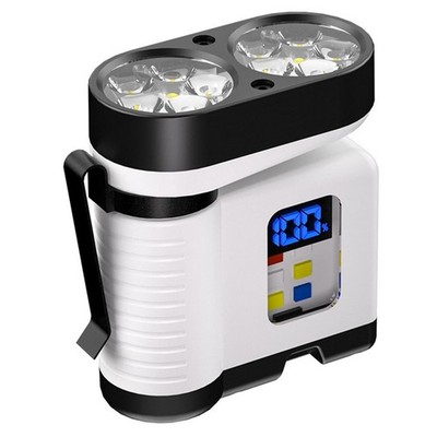USB wiederaufladbare 10 LED Taschenlampe mit intelligenter Batteriestandsanzeige