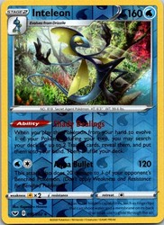 Inteleon 058/202 Reverse Holo Rare - Sword & Shield Base Set
