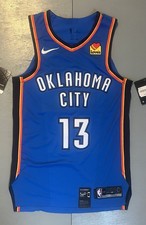 NBA Oklahoma City Thunder Paul George Stitched Nike Jersey Men’s Small Ret $200