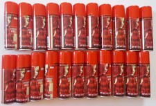 Lot Of 22 - 3 Oz Spray Cans Of Temporary Hair Color Red Fashion Halloween