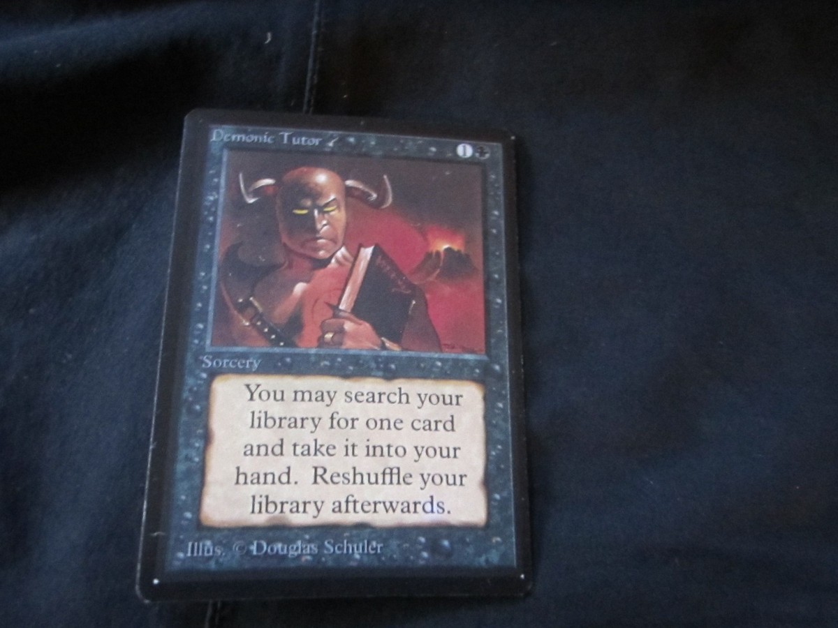 MTG Demonic Tutor Beta Edition NM-M | eBay