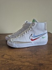 Nike Blazer Mid 77 GS Swoosh Pack - Red,White,Blue,green DM9475-100 Sz 7Y