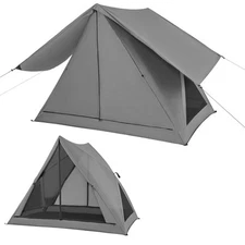 Pop-up Camping Tent for 2-3 People w/ Carry Bag & Rainfly for Backpacking Hiking
