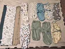 Lot of 12 Baby Swaddles lots of swaddles me brand 