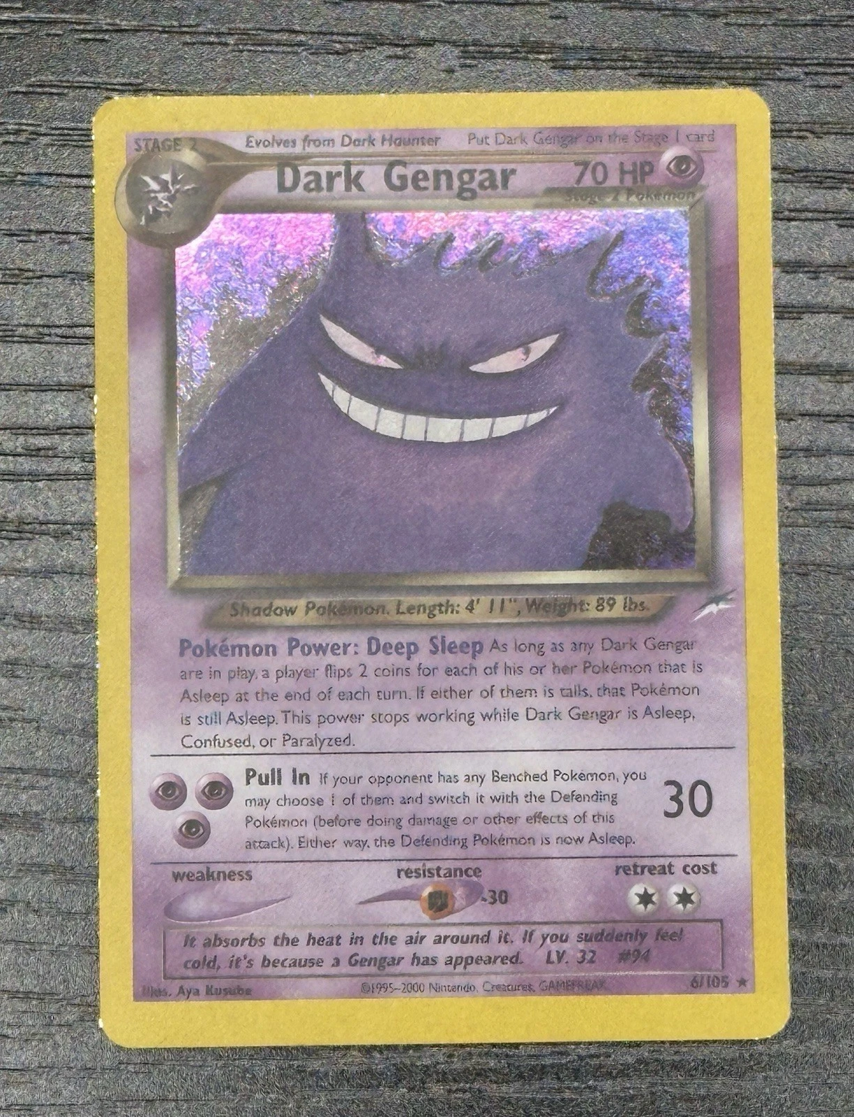 Dark Gengar 6/105 Neo Destiny Holo