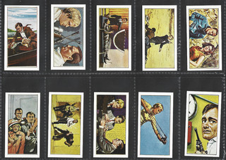 25 X 1966 CADET U.N.C.L.E MAN FROM UNCLE LINE DRAWINGS SWEET CIGARETTE CARDS EXC