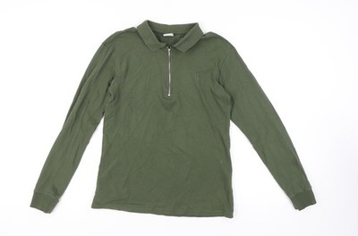 Father Sons Green Men's M Long Sleeve Polo