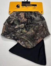 Carhartt Fleece 2-in-1 Camo Hat Mossy Oak Balaclava Face Mask Hunting FREE SHIP